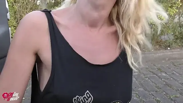 Real Public Assfuck    Horny Blonde Fucked!!
