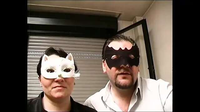 Masked cougar takes the cock!` - A smutty older woman rides a lucky guy