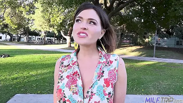 Busty milf Krissy Lynn heals the young and horny