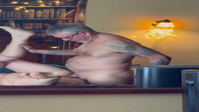 Hot wife films slow, sensual drill from different angles