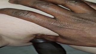 Fertile cougar squirts jizz onto her husband's thick BBC